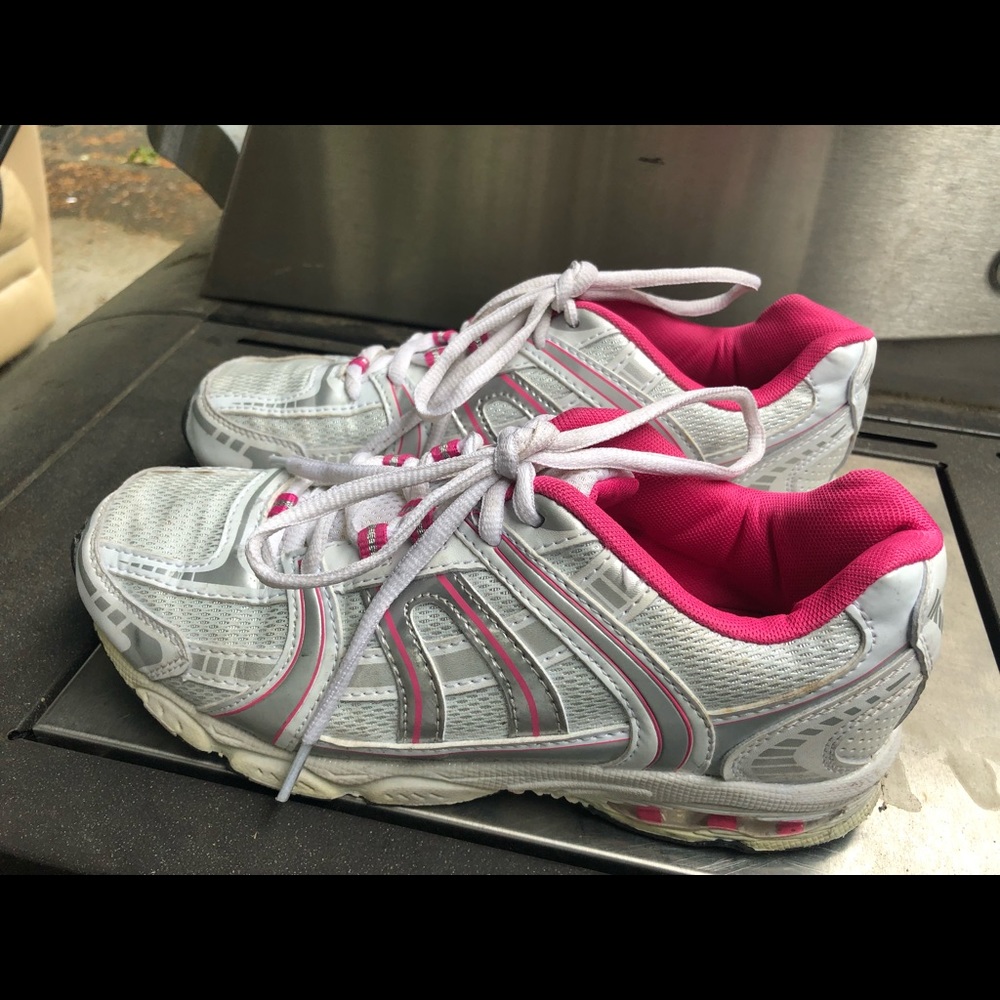 prospirit women silver/pink running sneakers Sz. 5